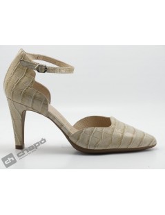 Mules Taupe Zapatos Wonders M-4225 Coco