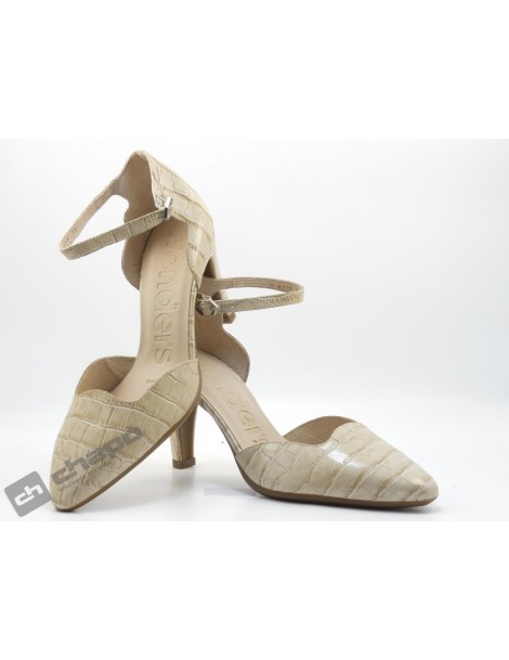 Mules Taupe Zapatos Wonders M-4225 Coco