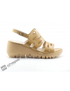 Sandalia Taupe Zapatos Wonders D-9003
