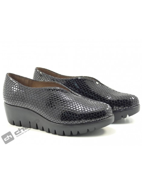 Zapatos Negro Wonders C-33228-bamba