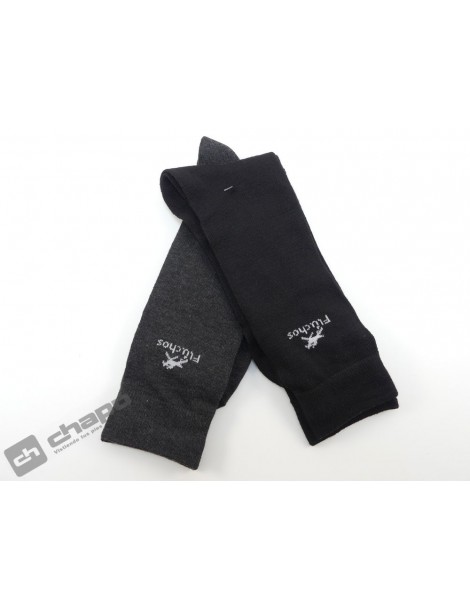 Calcetines Negro Fluchos 1006-negro+gris