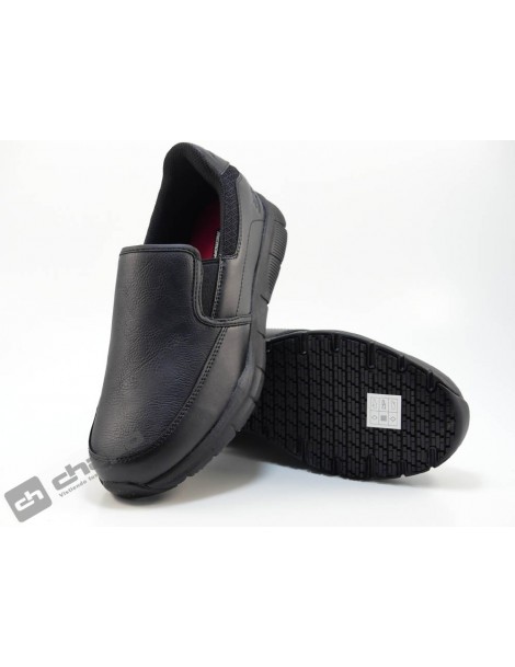 Sneakers Negro Skechers 77236 ** Trabajo