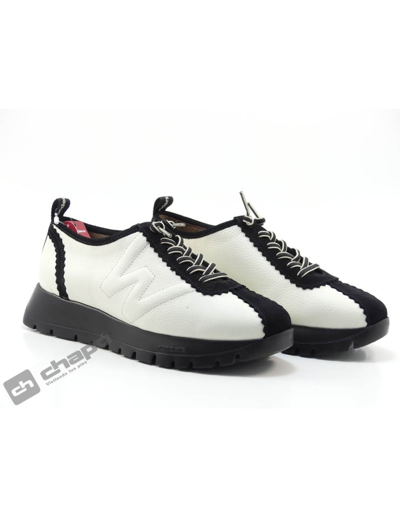 Sneakers Blanco/negro Wonders A-2410