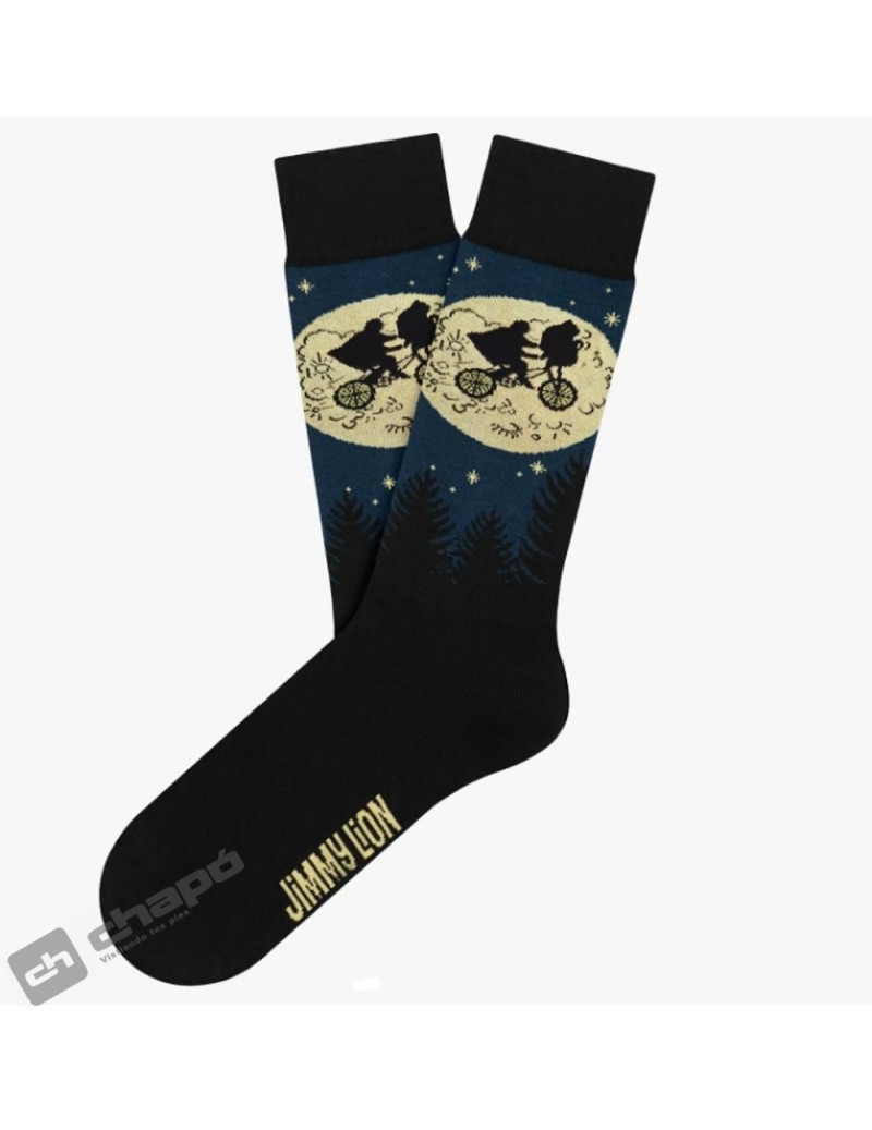 Calcetines Azul Jimmy Lion Et Flying Bicycle