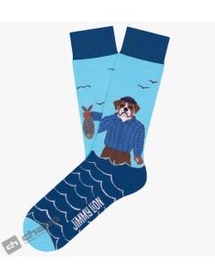 Calcetines Azul Jimmy Lion The Fisherman