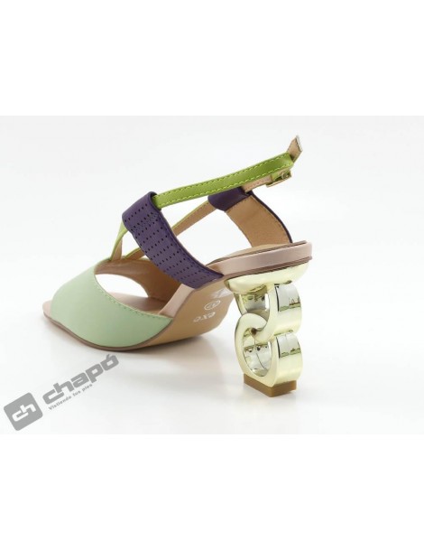 Sandalia Verde Exe Shoes Lilian 164