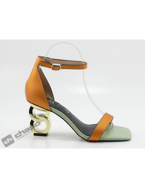 Sandalia Naranja Exe Shoes Lilian 055