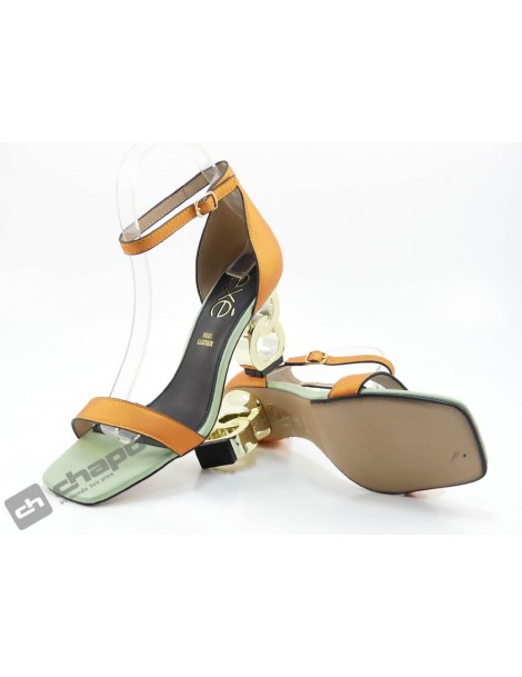 Sandalia Naranja Exe Shoes Lilian 055
