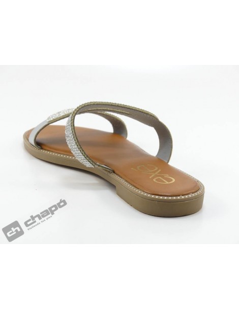 Sandalia Plata Exe Shoes P3374/337