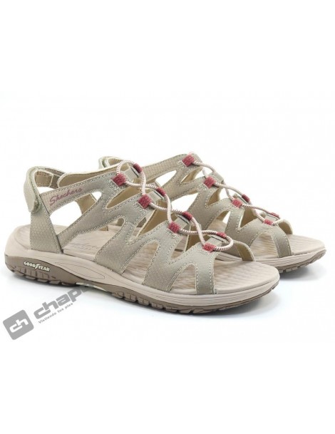 Chancla / Taupe Skechers 163142