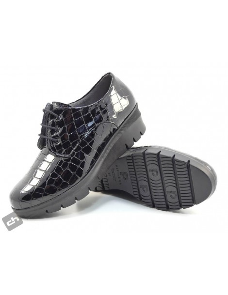 Zapatos Negro Pitillos 1640