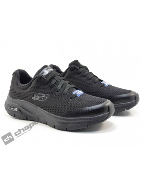 Sneakers Negro Skechers 232040- Arch Fit