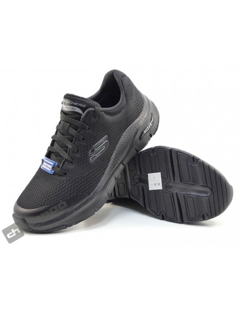 Sneakers Negro Skechers 232040- Arch Fit