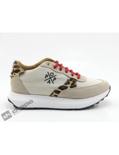 Sneakers Taupe Popa Ines Animal