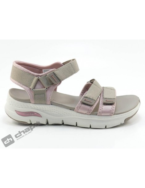 Chancla / Taupe Skechers 119305