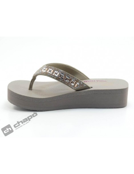 Chancla / Taupe Skechers 119296