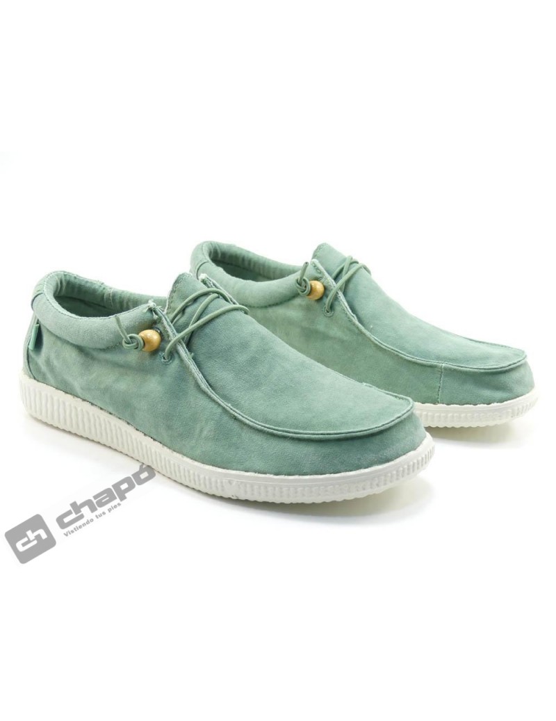 Zapatos Verde Agua Pitas W150 Wallabi Washed