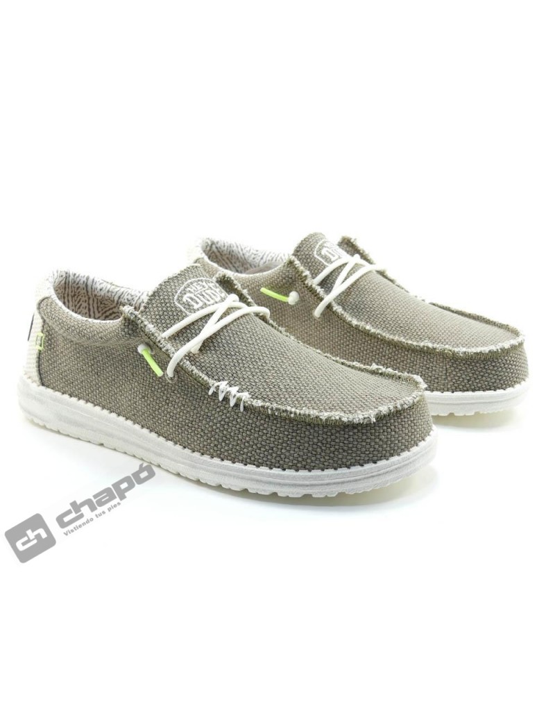 Zapatos Taupe Dude Wally Braided