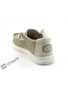 Zapatos Taupe Dude Wally Braided
