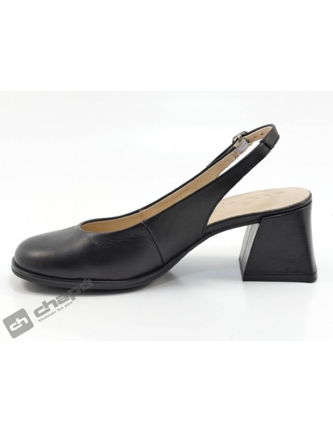 Zapatos Negro Wonders H-5703-piel